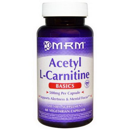 MRM, Acetyl L-Carnitine, 500mg, 60 Veggie Caps