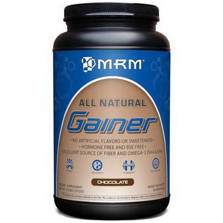 MRM, All Natural, Gainer, Chocolate 1512g