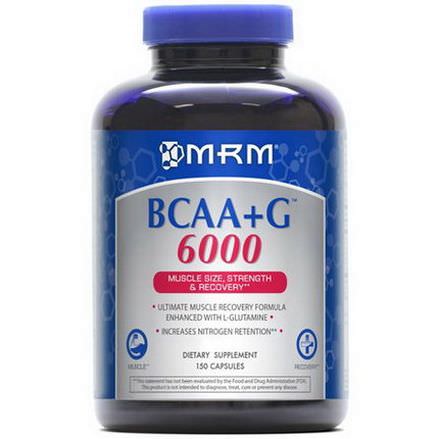 MRM, BCAA+G 6000, 150 Capsules