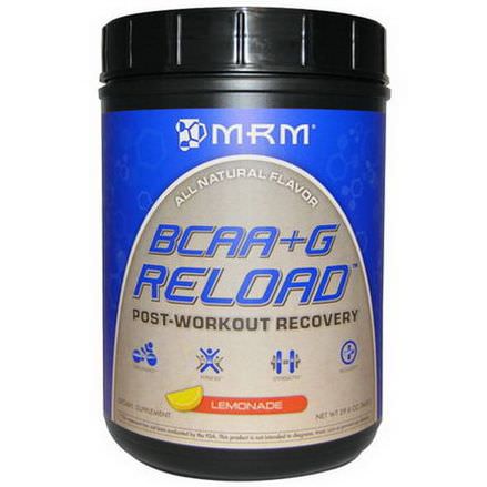 MRM, BCAA G Reload, Post-Workout Recovery, Lemonade 840g