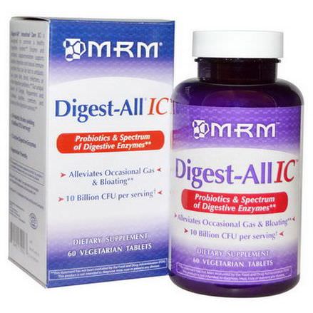MRM, Digest-All IC, 60 Veggie Tabs