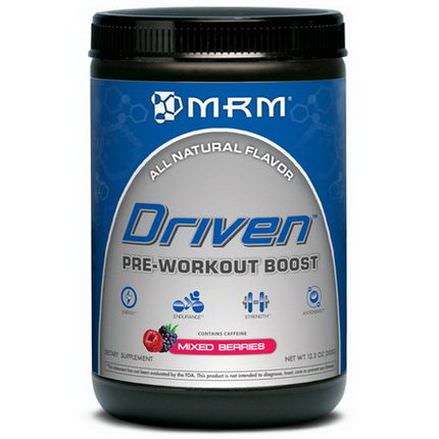 MRM, Driven, Pre-Workout Boost, Mixed Berries 350g