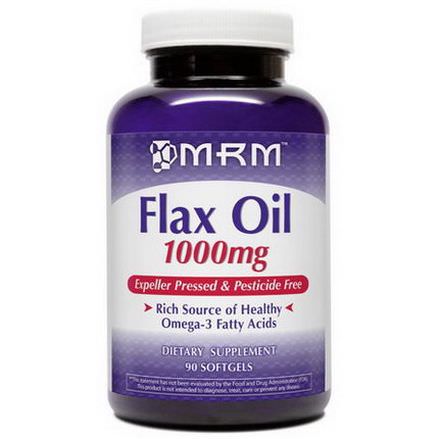 MRM, Flax Oil, 1000mg, 90 Softgels