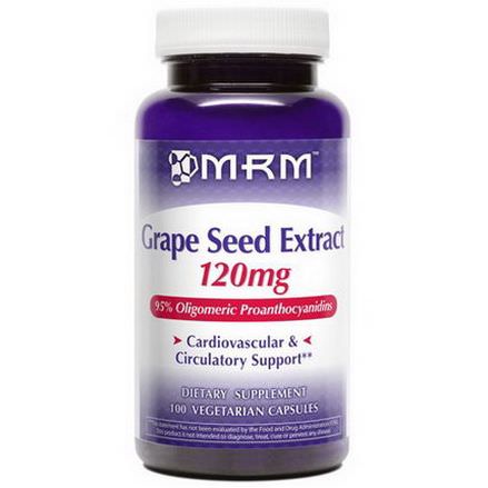 MRM, Grape Seed Extract, 120mg, 100 Veggie Caps