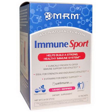 MRM, Immune Sport, Mixed Berries, 15 Packets 5g Each