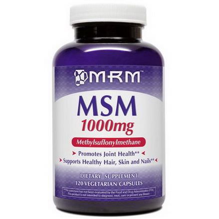 MRM, MSM, 1000mg, 120 Veggie Caps