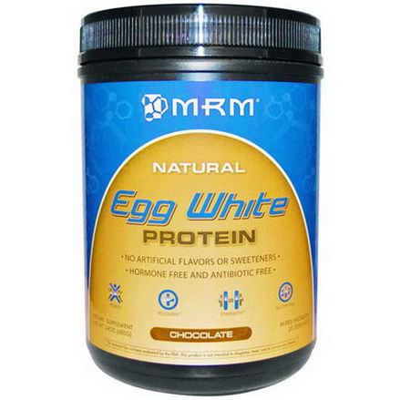 MRM, Natural Egg White Protein, Chocolate 680g