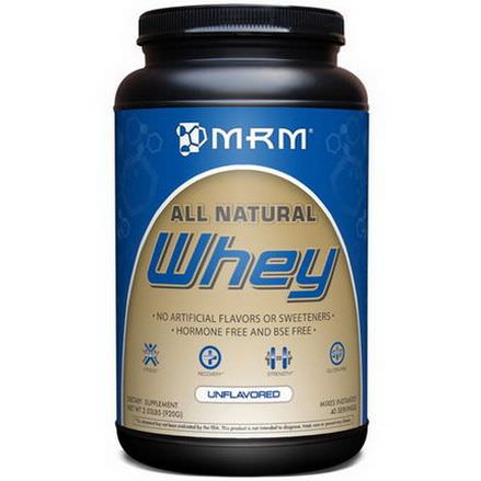 MRM, Whey, Unflavored 920g
