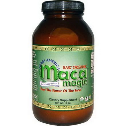 Maca Magic, Raw Organic Maca Magic, Powder, 11 oz