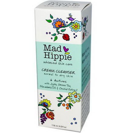 Mad Hippie Skin Care Products, Cream Cleanser, 6 Actives 118ml