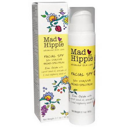 Mad Hippie Skin Care Products, Facial SPF, 30+ UVA/UVB Broad-Spectrum 60g