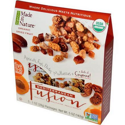 Made in Nature, Organic Dried Fruit, Mediterranean Fusion, 5 Packs 28g Each