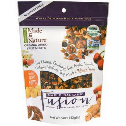 Made in Nature, Organic Dried Fruit&Nuts, Maple Balsamic Fusion 142g