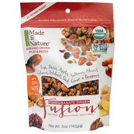 Made in Nature, Organic Pomegranate Ginger Fusion 142g