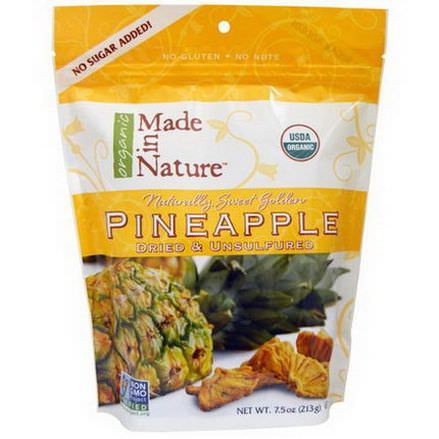 Made in Nature, Pineapple, Dried&Unsulfured 213g