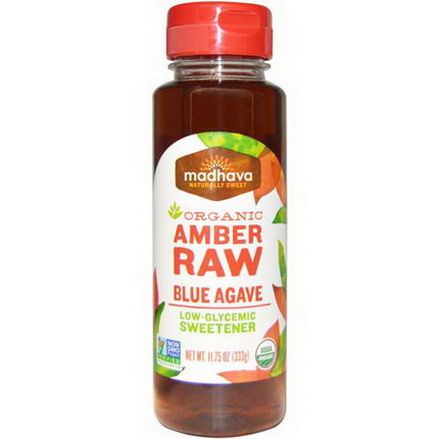Madhava Natural Sweeteners, Organic Amber Raw Blue Agave 333g