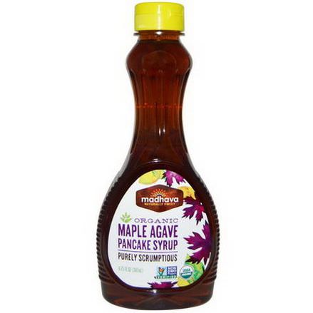 Madhava Natural Sweeteners, Organic Maple Agave Pancake Syrup 347ml