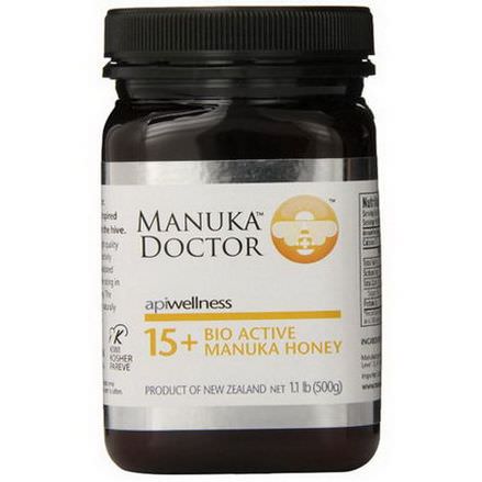 Manuka Doctor, Apiwellness, 15+ Bio Active Manuka Honey 500g