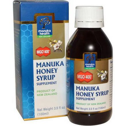 Manuka Health, Manuka Honey Syrup, MGO 400+ 100ml