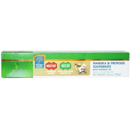 Manuka Health, Manuka&Propolis Toothpaste With Manuka Oil 100g