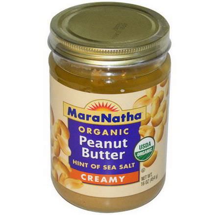 MaraNatha, Organic Peanut Butter, Creamy 454g