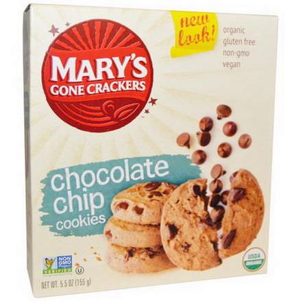 Mary's Gone Crackers, Organic, Chocolate Chip Cookies 155g