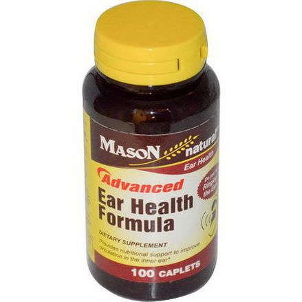 Mason Vitamins, Advanced Ear Health Formula, 100 Caplets