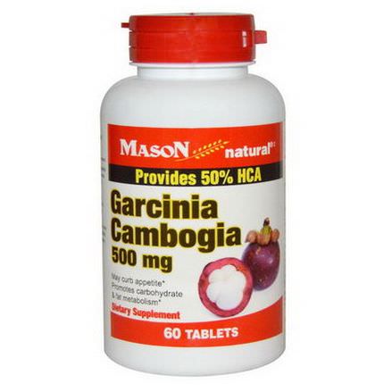 Mason Vitamins, Garcinia Cambogia, 500mg, 60 Tablets