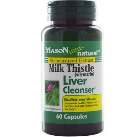 Mason Vitamins Silymarin Liver Cleanser, 60 Capsules