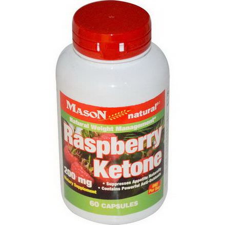 Mason Vitamins, Raspberry Ketone, 200mg, 60 Capsules