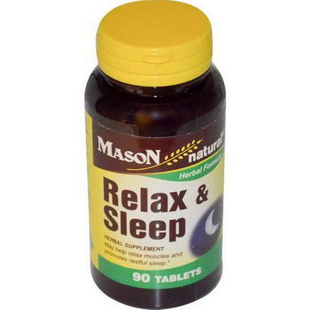 Mason Vitamins, Relax&Sleep, 90 Tablets