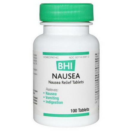 MediNatura, BHI, Nausea, 100 Tablets