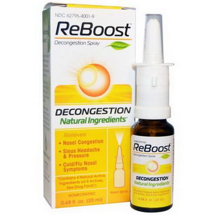 MediNatura, Reboost, Decongestion Spray 20ml