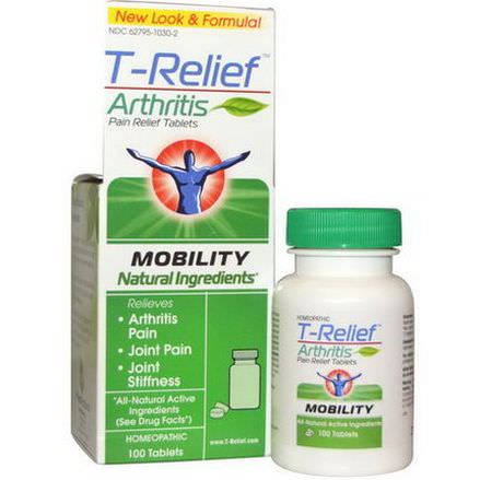 MediNatura, T-Relief, Arthritis Pain Relief Tablets, 100 Tablets