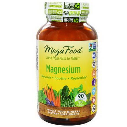 MegaFood, Magnesium, 90 Tablets