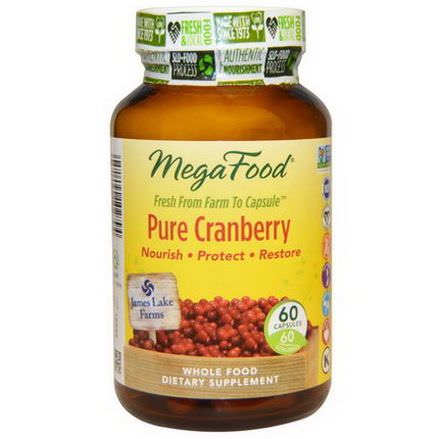 MegaFood, Pure Cranberry, 60 Capsules