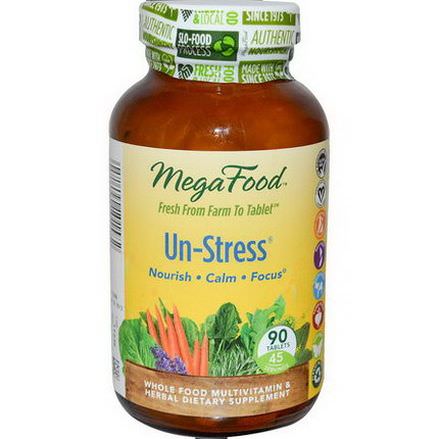 MegaFood, Un-Stress, 90 Tablets