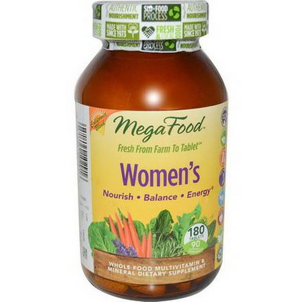 MegaFood, Women's, Whole Food Multivitamin&Mineral, 180 Tablets