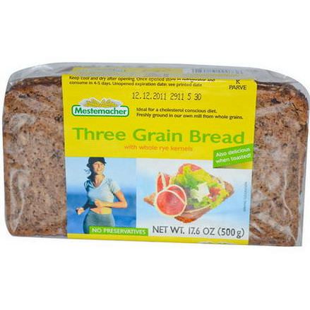 Mestemacher, Three Grain Bread with Whole Rye Kernels 500g