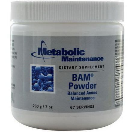 Metabolic Maintenance, BAM Powder, Balance Amino Maintenance 200g