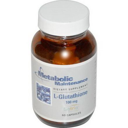 Metabolic Maintenance, L-Glutathione, 100mg, 60 Capsules
