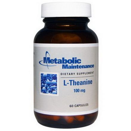 Metabolic Maintenance, L-Theanine, 100mg, 60 Capsules