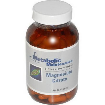 Metabolic Maintenance, Magnesium Citrate, 120 Capsules