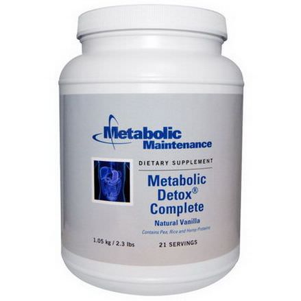 Metabolic Maintenance, Metabolic Detox Complete, Natural Vanilla 1.05 kg