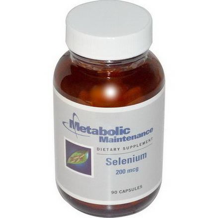 Metabolic Maintenance, Selenium, 200mcg, 90 Capsules