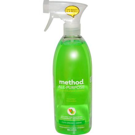Method, All-Purpose Natural Surface Cleaner, Cucumber 828ml