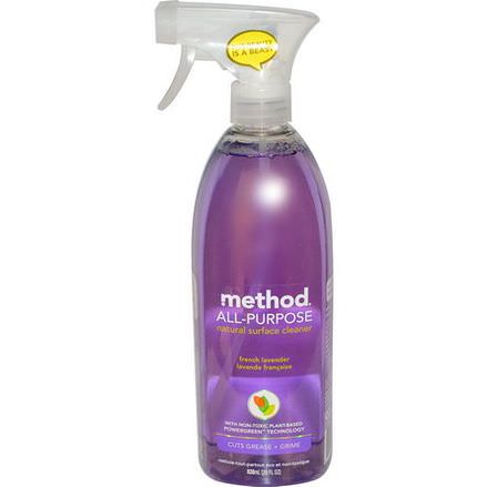 Method, All-Purpose Natural Surface Cleaner, French Lavender 828ml