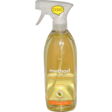 Method, All-Purpose Natural Surface Cleaner, Ginger Yuzu 828ml