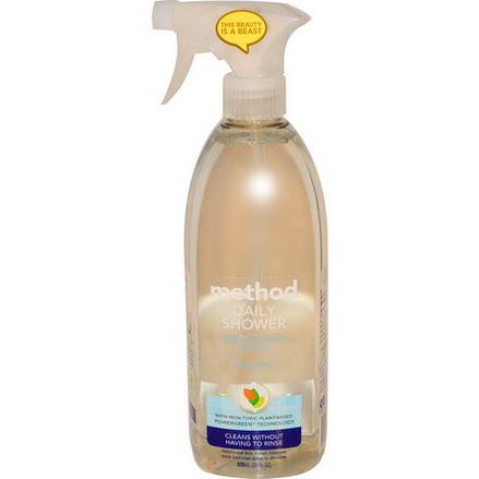 Method, Daily Shower, Natural Shower Cleaner, Ylang Ylang 828ml