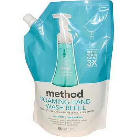 Method, Foaming Hand Wash Refill, Waterfall 828ml